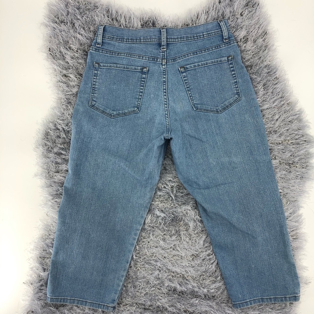 Lee Women’s 6 Light Blue Denim Capri Jeans Stretch - Picture 7 of 7